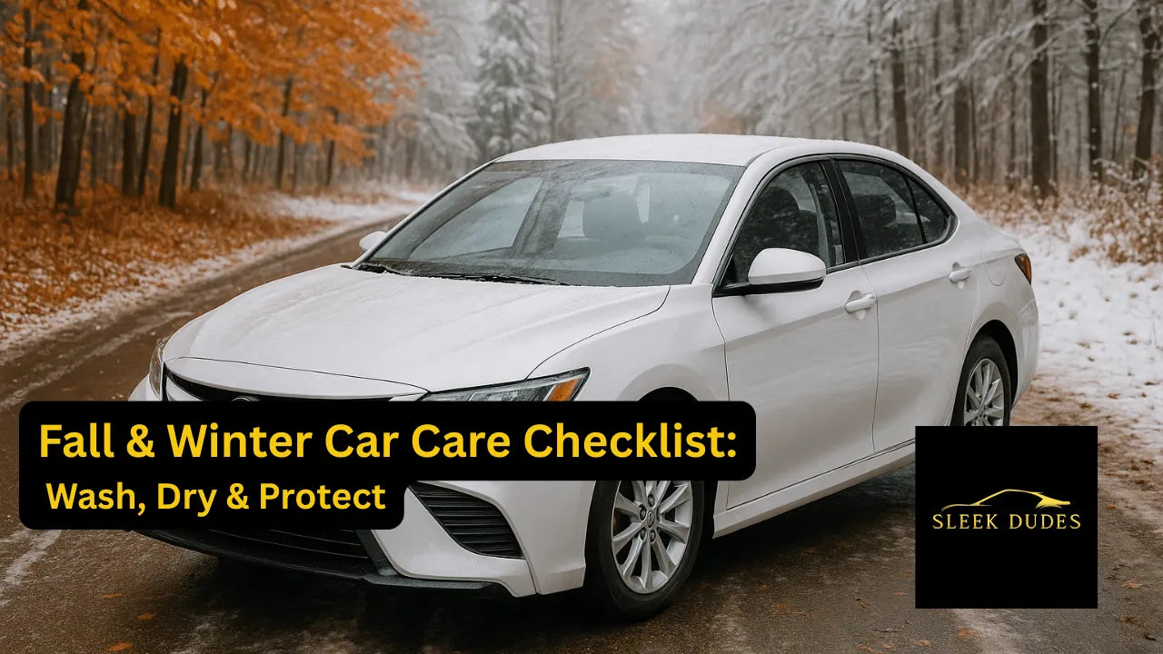 Fall & Winter Car Care Checklist: Wash , Dry & Protect by Sleek Dudes