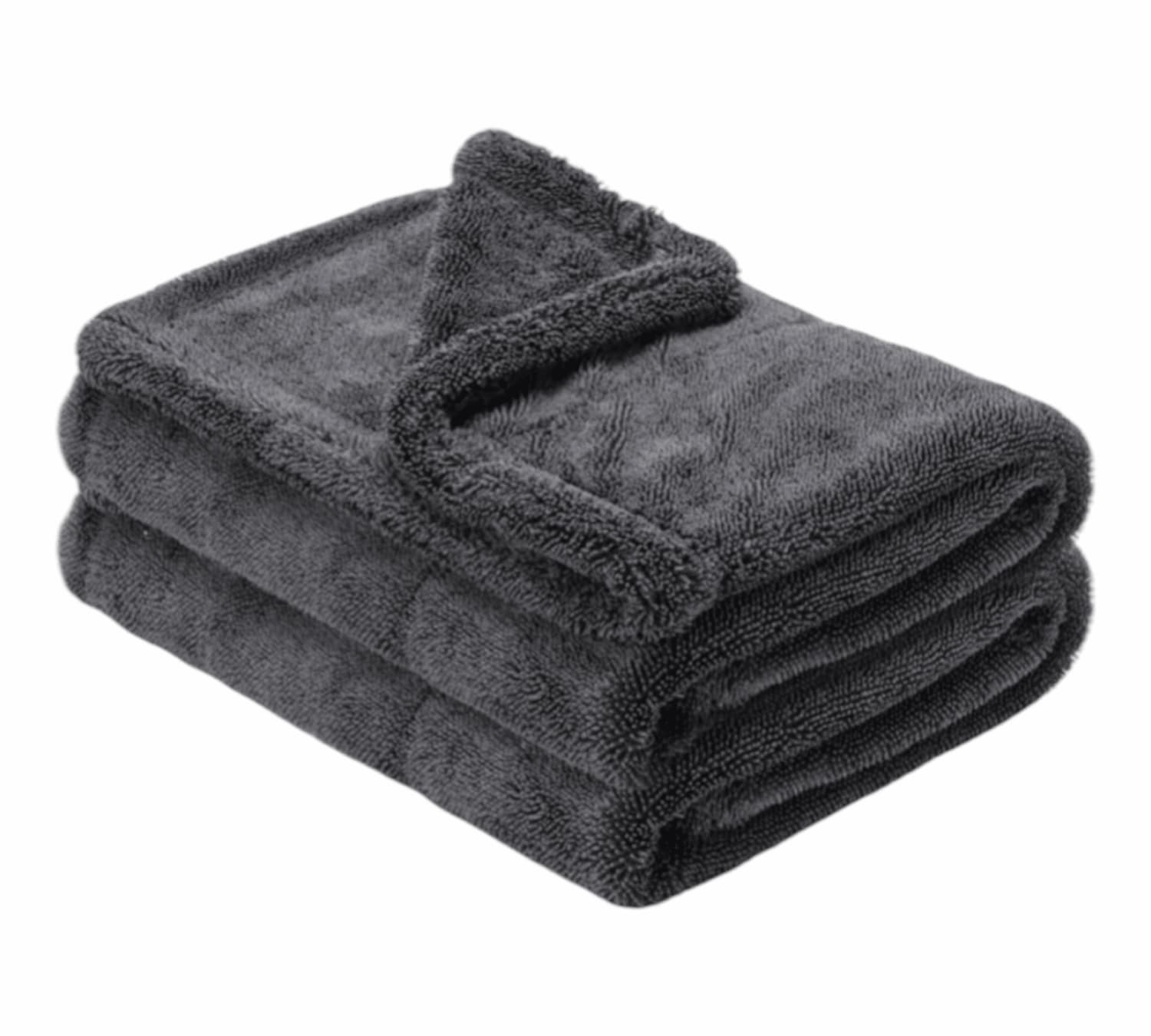 1200GSM Double Twisted Pile Microfiber Drying Towels - Pack of 2, 15"x 15" - Sleek Dudes LLC