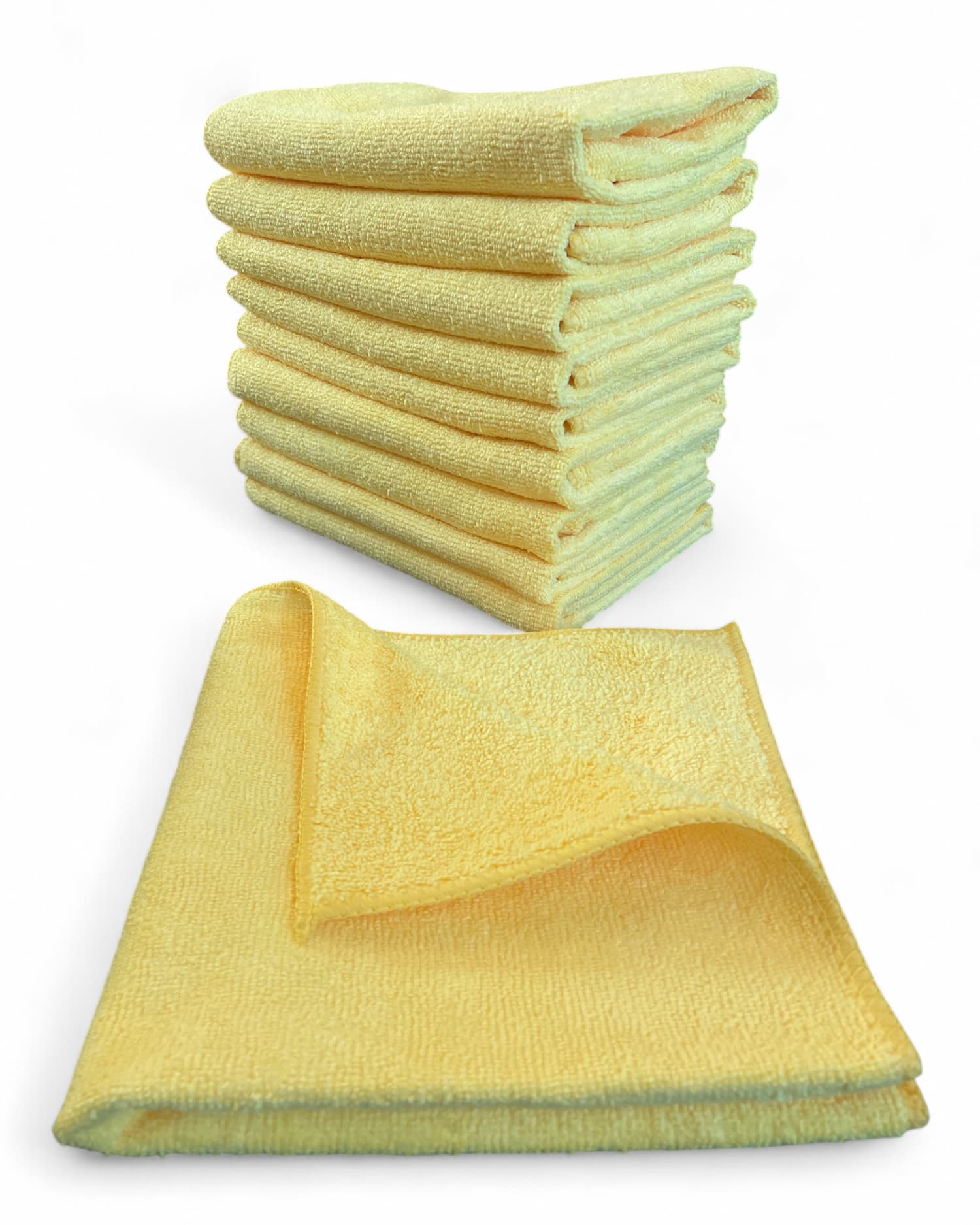 Premium 16x16 All - Purpose Microfiber Towel – Streak - Free & Lint - Free, 80/20 Blend 