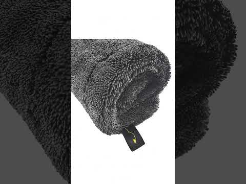 Demonstration of Sleek Dudes Double Trouble 1200GSM Car Drying Towels in action, drying a vehicle with high-absorption microfiber for a streak-free finish.