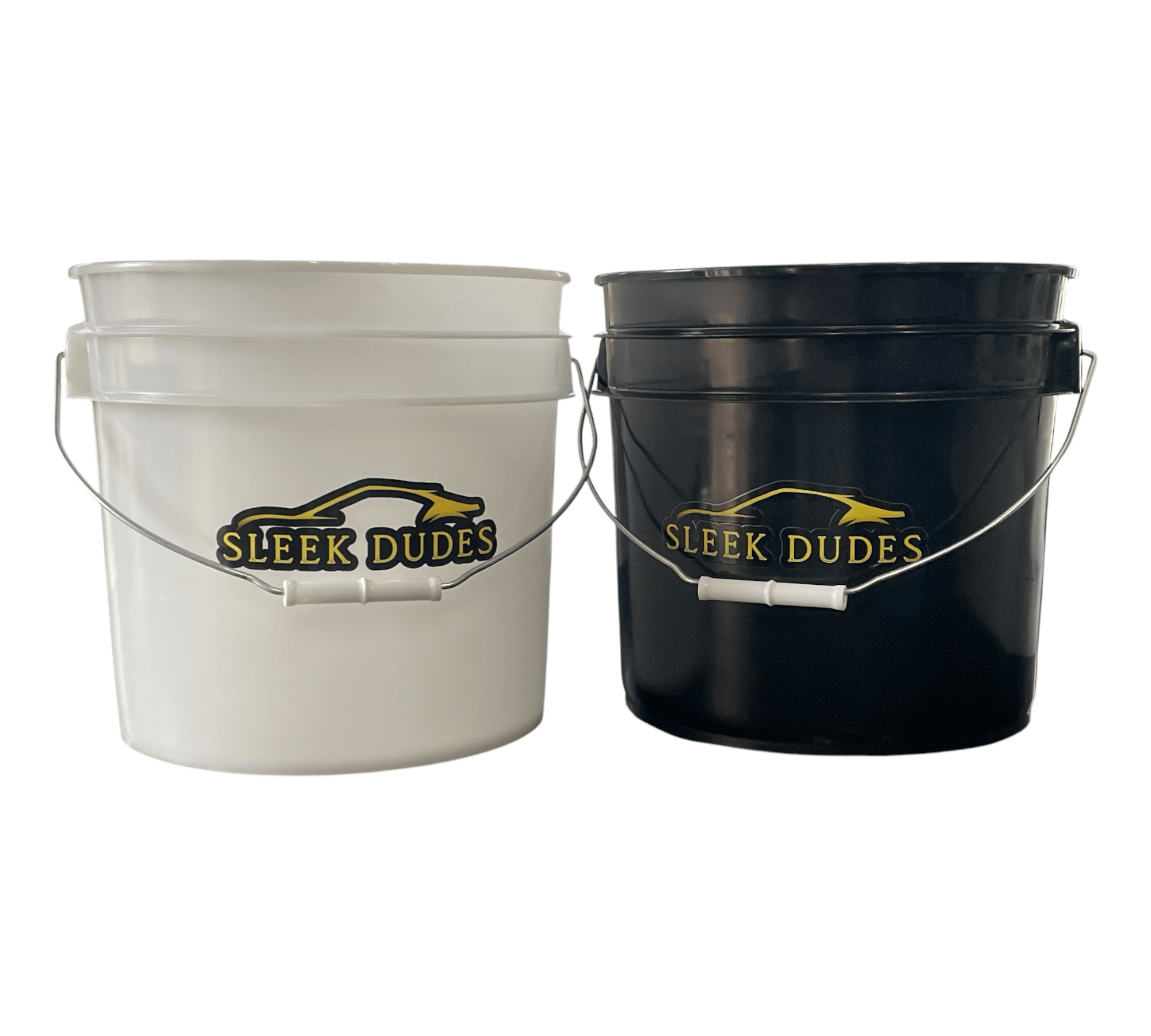 Sleek Dudes 3.5 - Gallon Wash Bucket Kit with 2 Wash Mitts – Perfect for the 2 - Bucket Wash Method - Sleek Dudes LLC