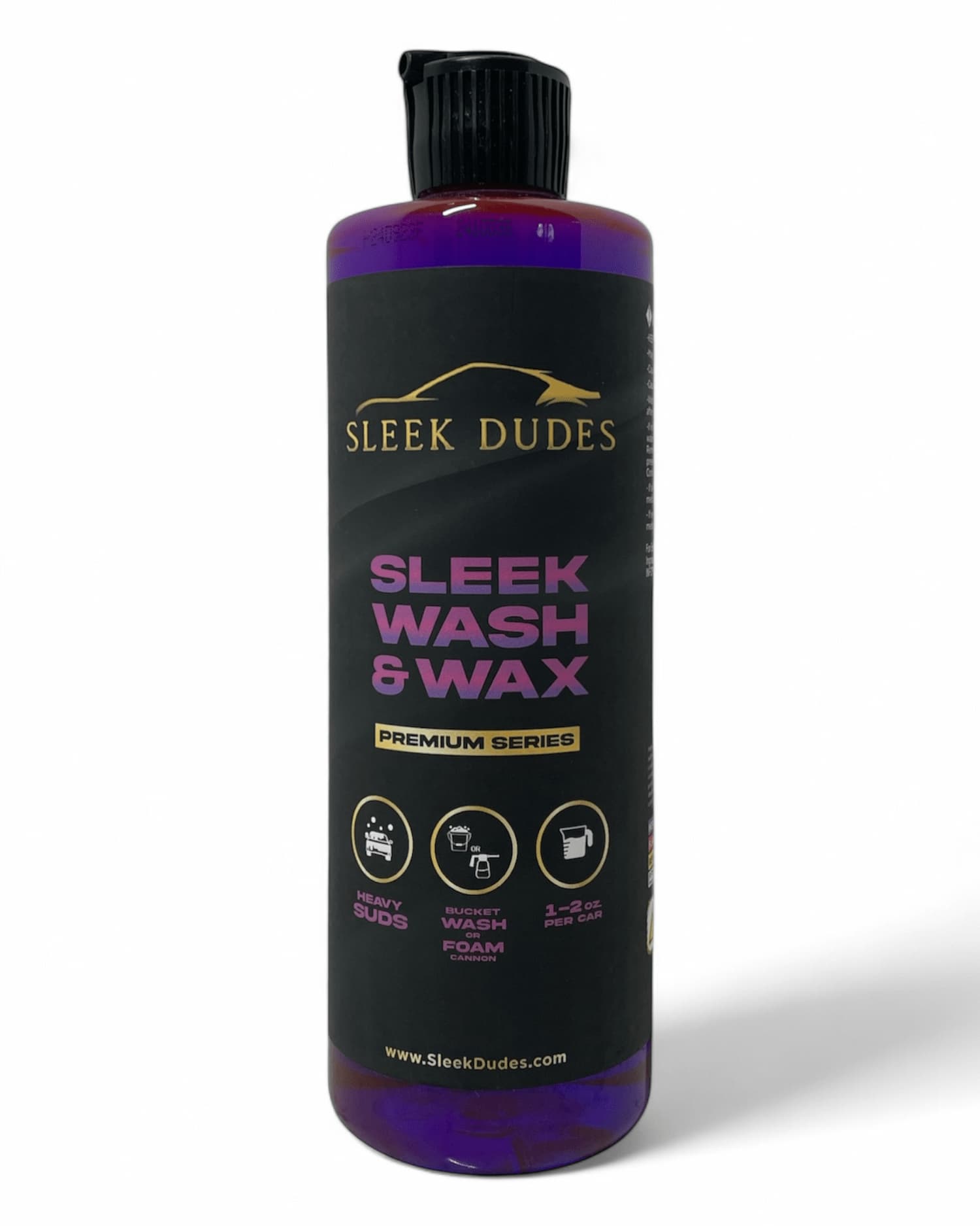 Sleek Wash & Wax – 16 oz Premium Car Soap for a Glossy Finish - Sleek Dudes LLC